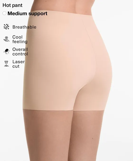 Незаметные под одеждой высокие шорты с лазерной обработкой края