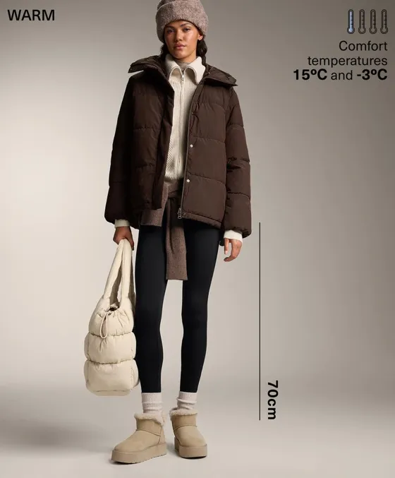 Утепленные легинсы до щиколотки длиной 70 см