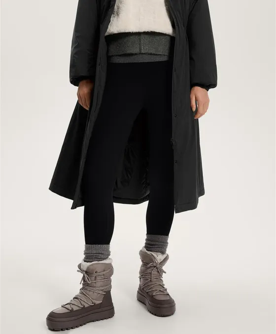 Утепленные легинсы до щиколотки длиной 70 см