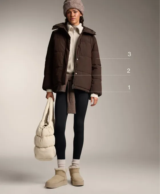 Утепленные легинсы до щиколотки длиной 70 см