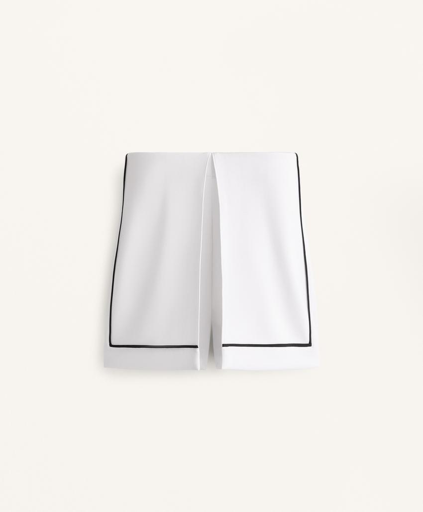 Юбка-брюки из модала с мягким на ощупь материалом и обработкой кантом