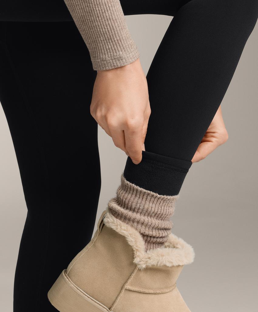 Леггинсы супер-дополнительной теплоты без швов, 70 см, супервысокой посадки до щиколотки