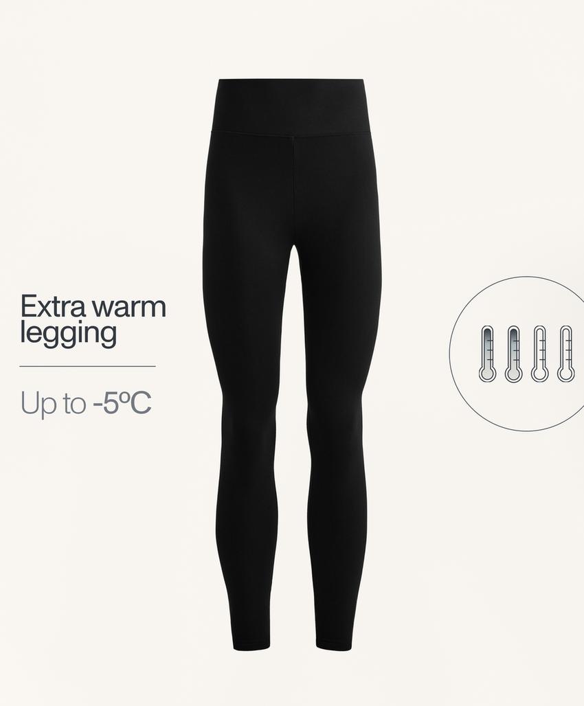 Леггинсы супер-дополнительной теплоты без швов, 70 см, супервысокой посадки до щиколотки