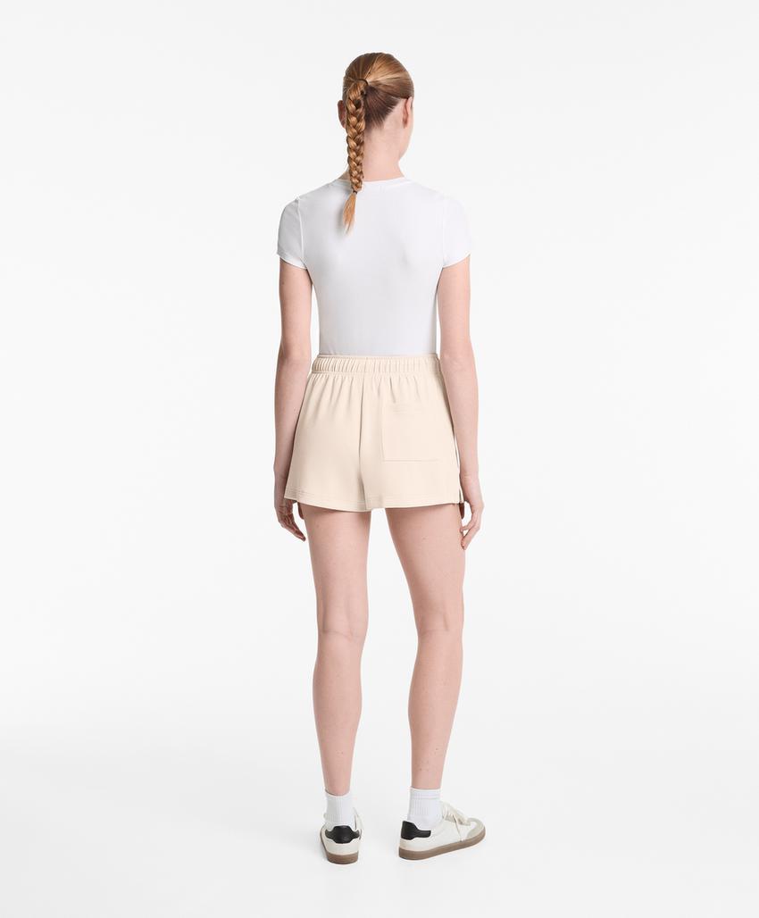 Шорты из мягкого материала с модальной пряжей, цвета каменно-серого