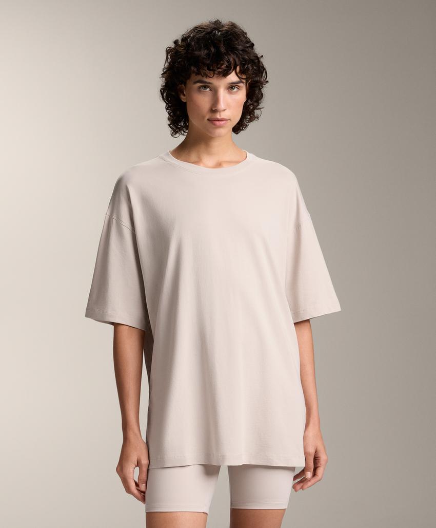 Футболка из хлопкового микса с коротким рукавом l30247378