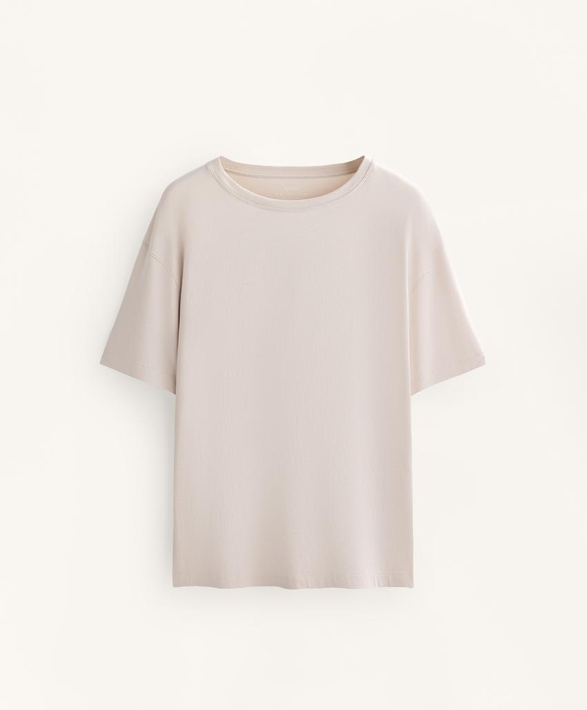 Футболка из хлопкового микса с коротким рукавом l30247378