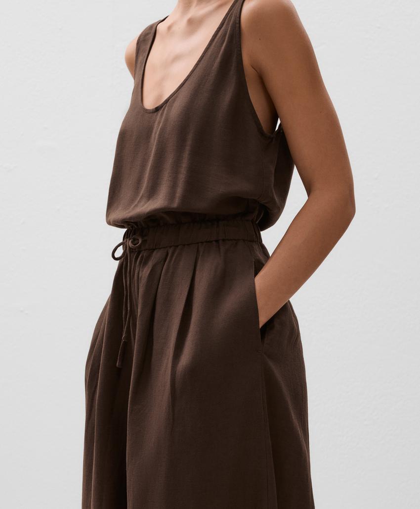 Комбинезон-шаровар из льняного микса l33401859