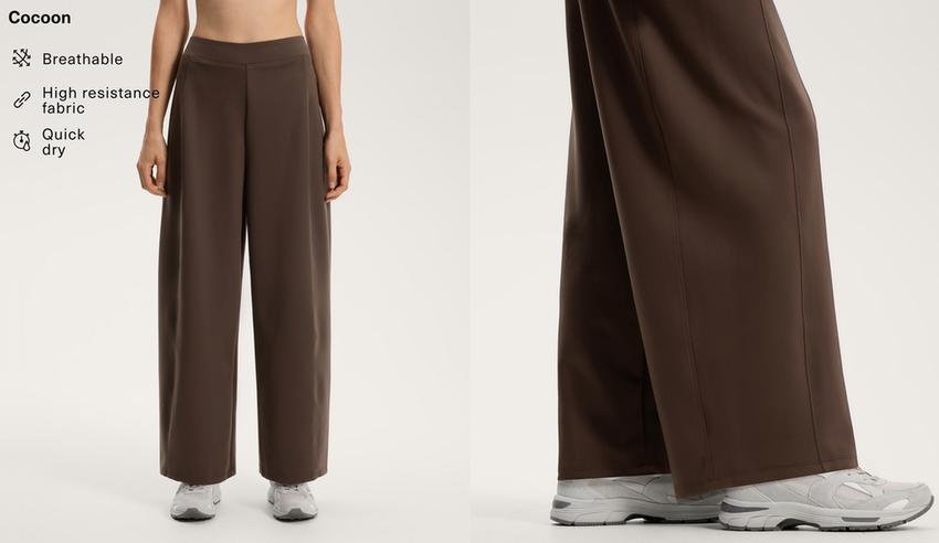 Брюки высокой посадки кокон из неопрена