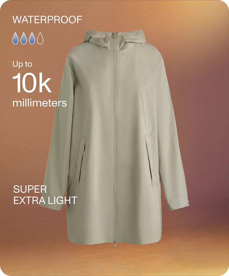 Сверхлегкая упаковываемая куртка oysho с водонепроницаемостью 10k