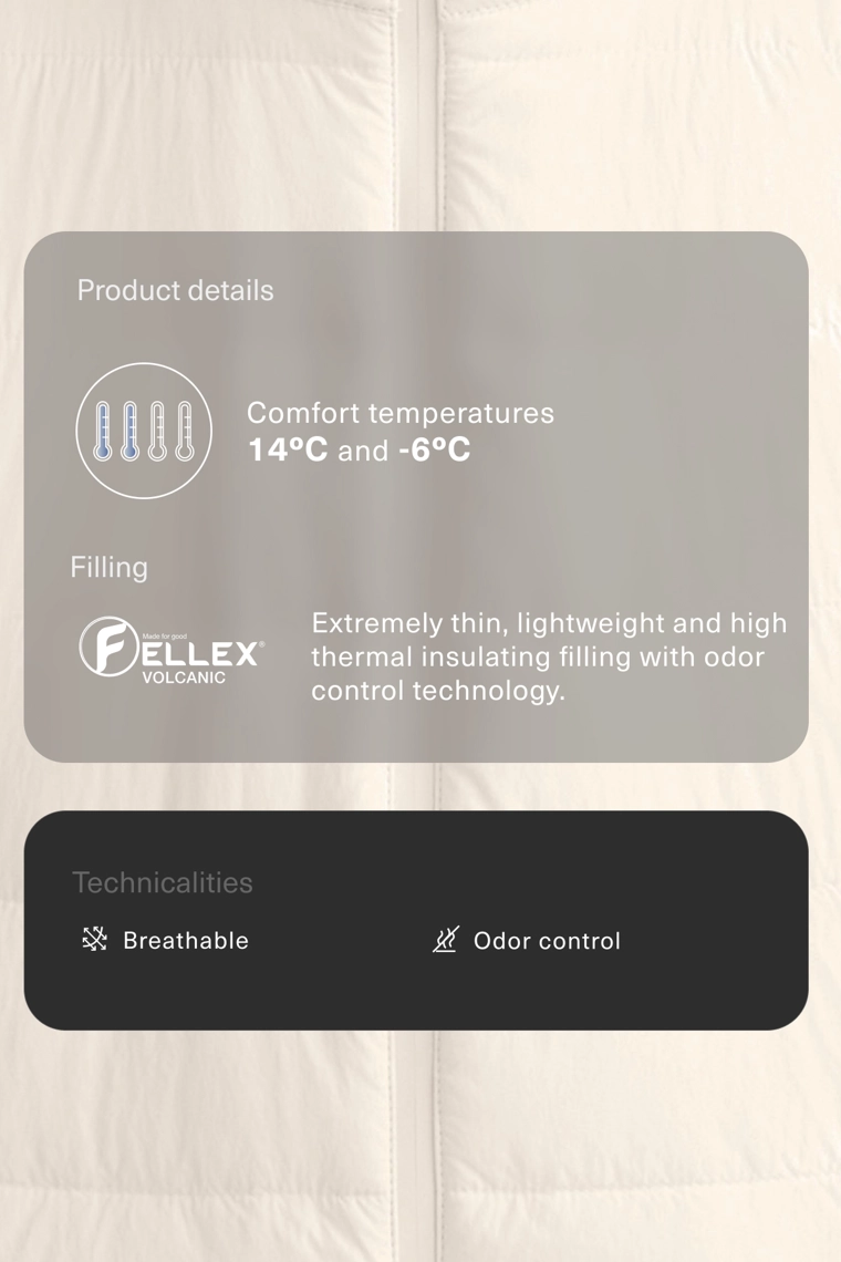 Технический стеганный пуховик fellex® вулканический