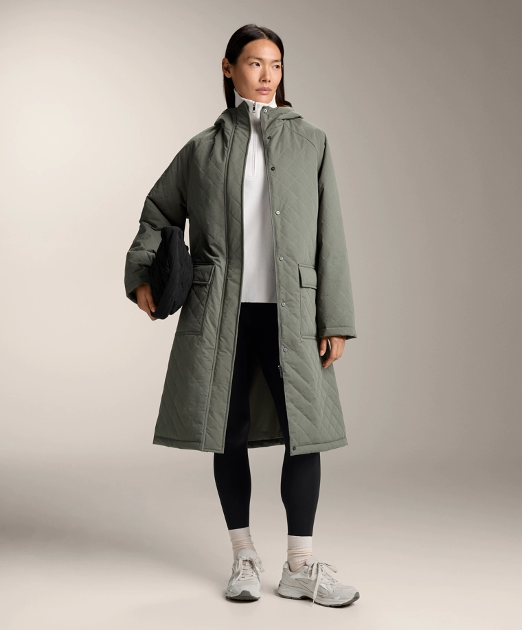 Длинный утепленный жакет fellex® aerogel 3k с водонепроницаемой тканью