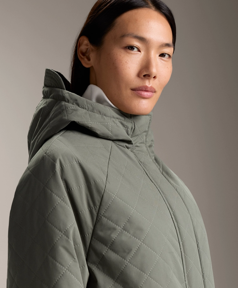 Длинный утепленный жакет fellex® aerogel 3k с водонепроницаемой тканью