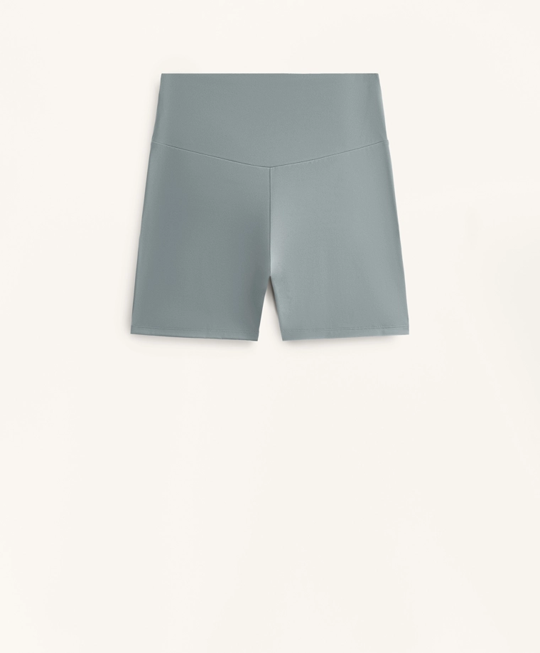 Леггинсы высокой посадки до щиколотки с боковой полосой