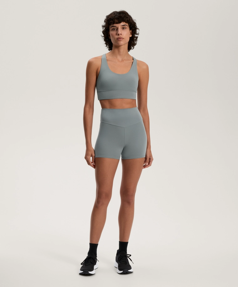 Леггинсы высокой посадки до щиколотки с боковой полосой