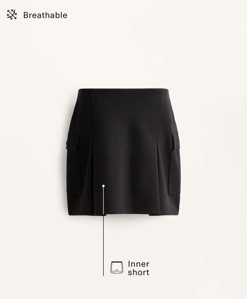 Юбка-карго из хлопкового пике