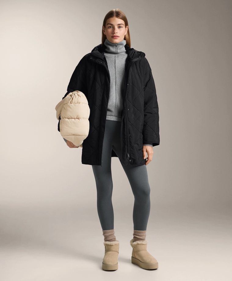 Экстра-теплые стрейч-лосины сверхвысокой посадки до щиколотки 70 см