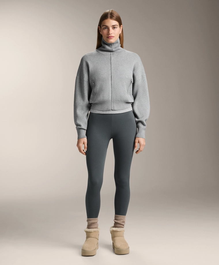 Экстра-теплые стрейч-лосины сверхвысокой посадки до щиколотки 70 см