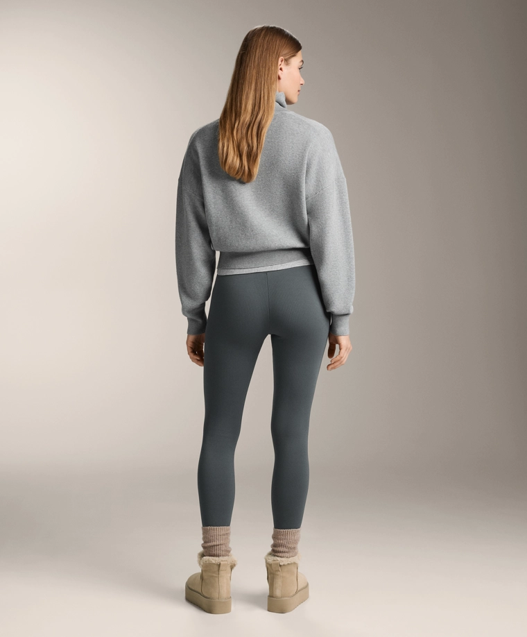 Экстра-теплые стрейч-лосины сверхвысокой посадки до щиколотки 70 см