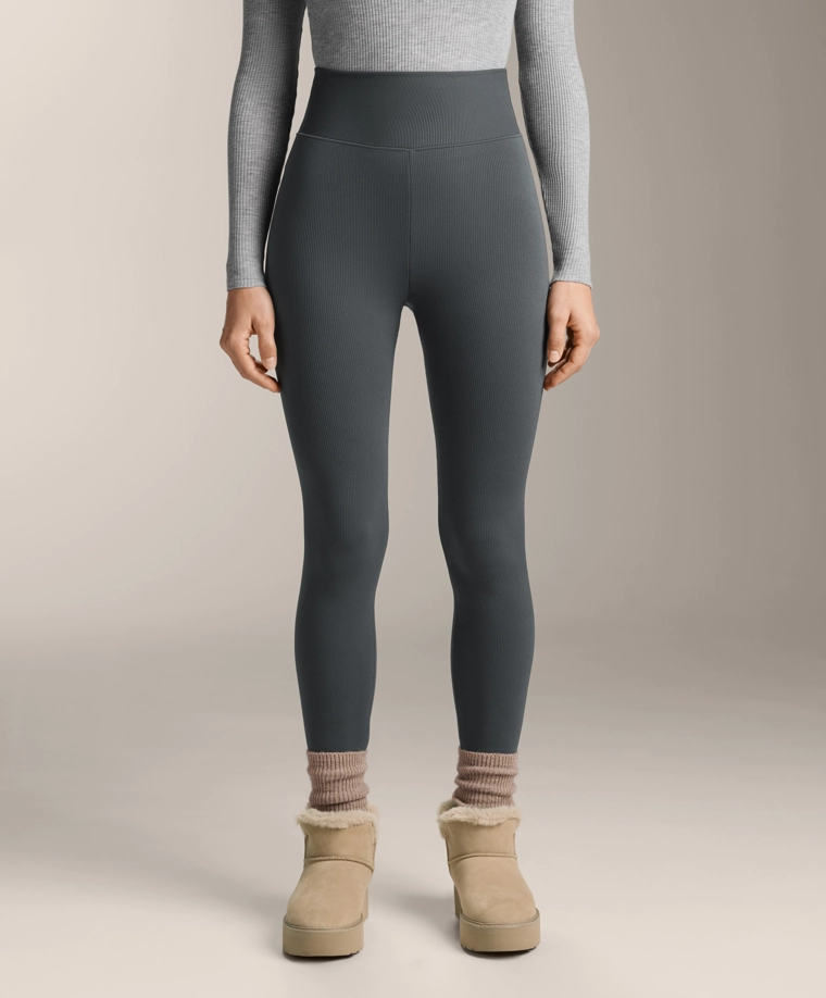 Экстра-теплые стрейч-лосины сверхвысокой посадки до щиколотки 70 см