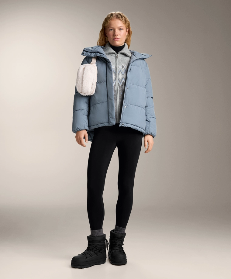 Кардиган с жаккардовым узором и 10% шерсти