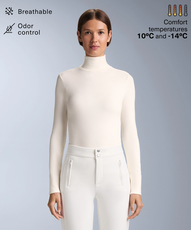 Футболка из мериносовой шерсти без швов