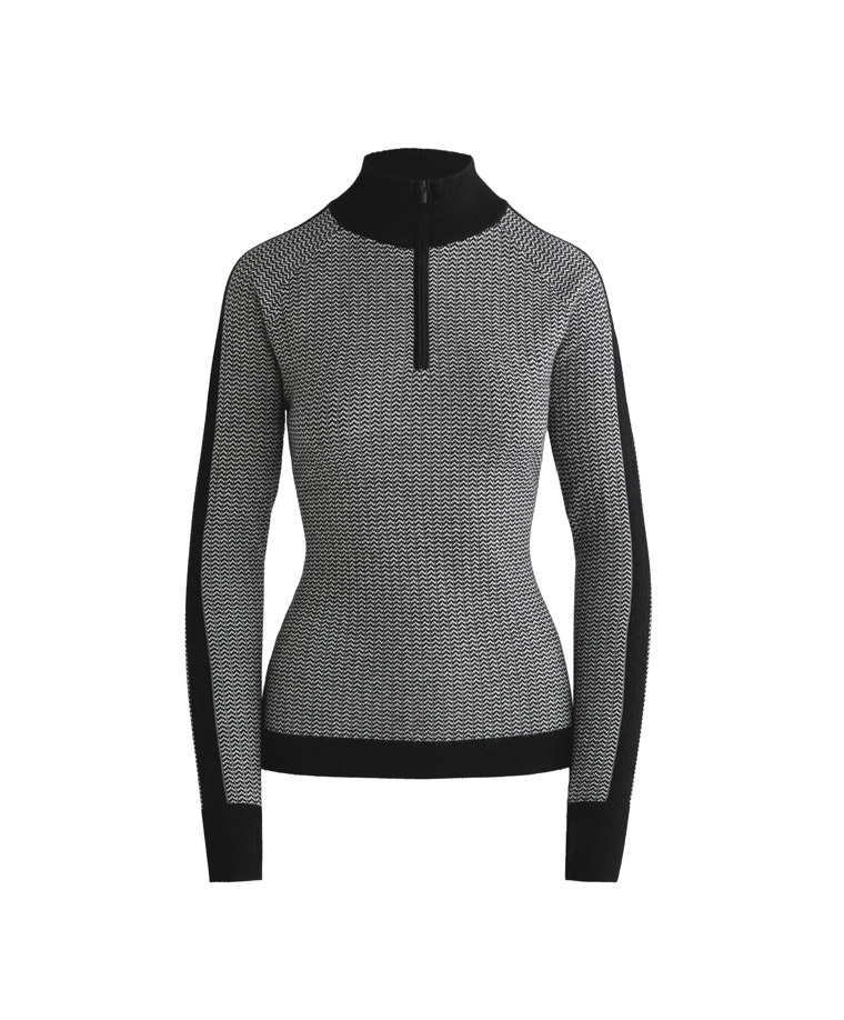 Термобельевый топ с жаккардовым узором «рыбий хвост»