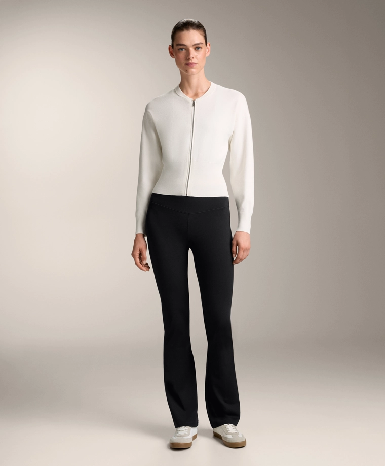 Трикотажная бомбер-куртка