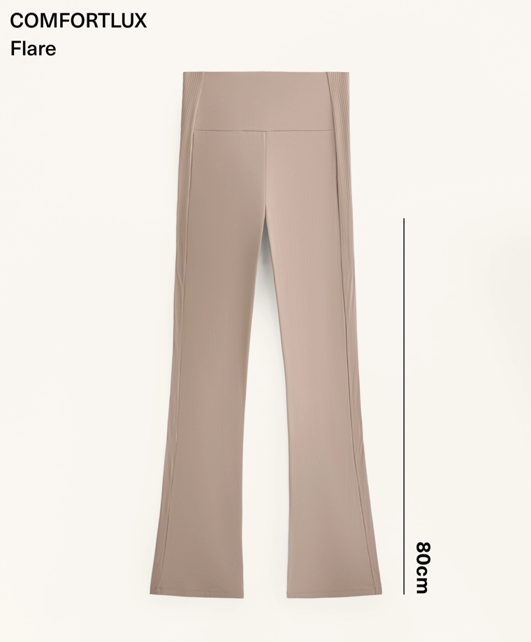 Брюки high-rise comfortlux с расклешенным кроем