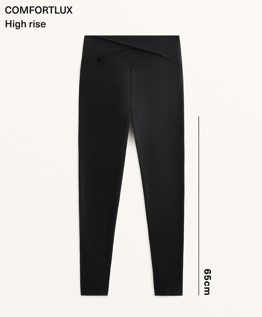 Леггинсы с высокой посадкой на талии и перекрестным поясом на щиколотку comfortlux