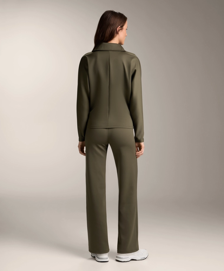 Куртка с двойной молнией эффекта неопрена