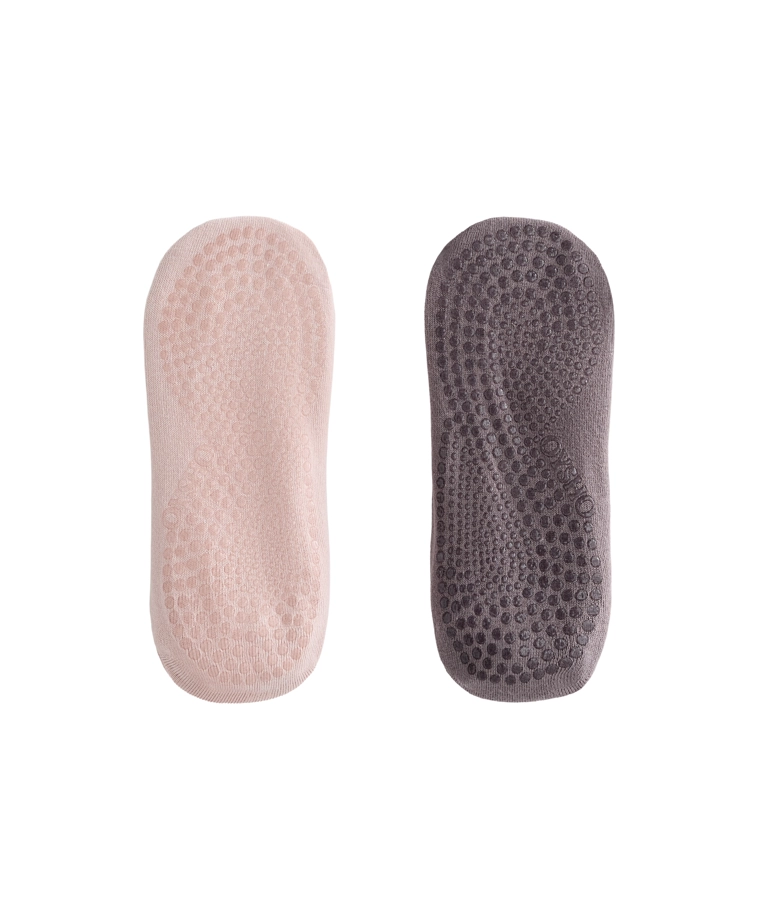 2 пары хлопковых носков для йоги и пилатеса с перекрещивающимися ремешками