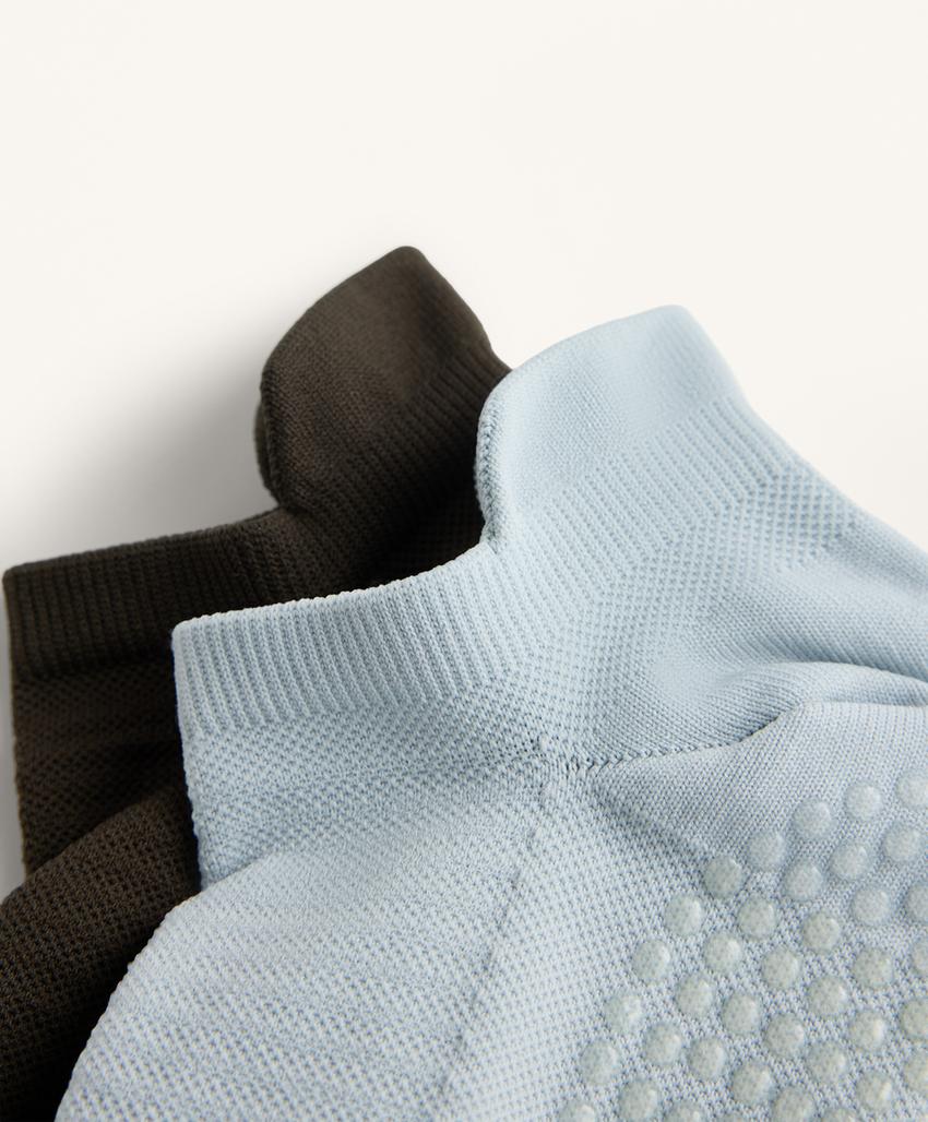 2 пары носков для йоги и пилатеса из полиамидного спандекса с закрытыми пятками