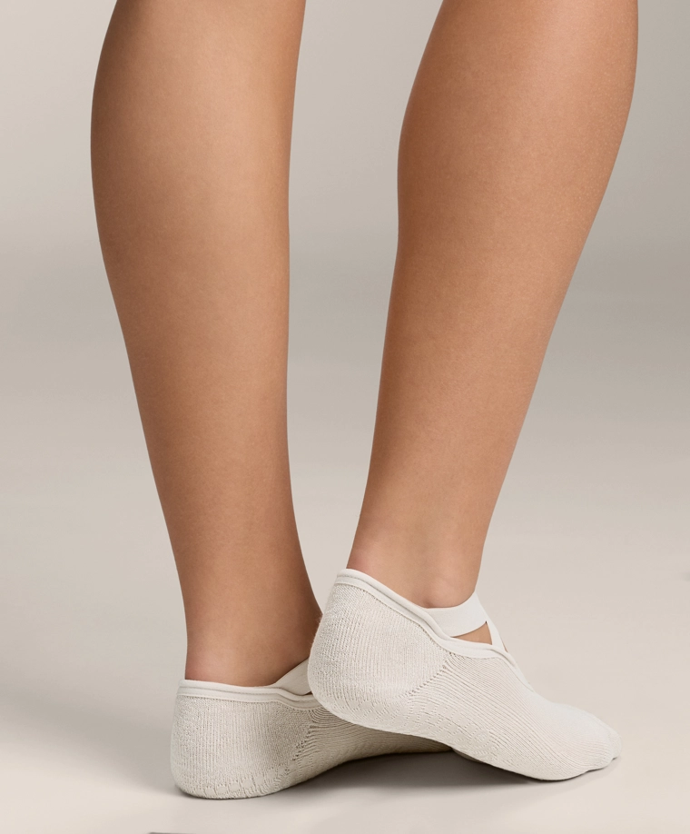 Носки для йоги и пилатеса из хлопкового смесового материала с перекрещивающимися ремешками (2 пары)