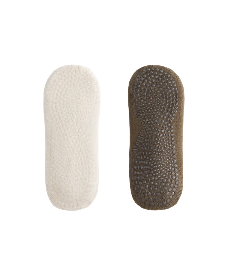 Носки для йоги и пилатеса из хлопкового смесового материала с перекрещивающимися ремешками (2 пары)