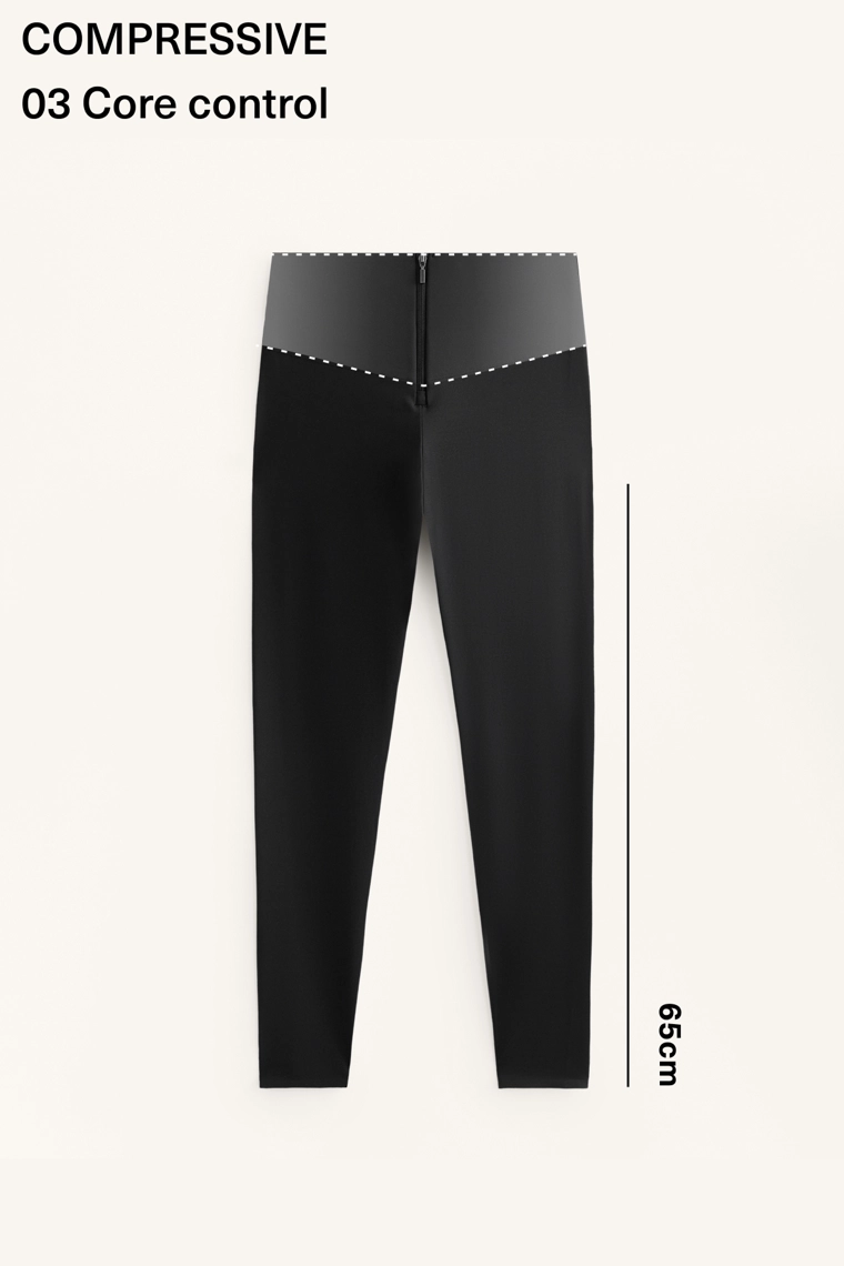 Леггинсы длиной до щиколотки с высокой посадкой и корректирующим эффектом с молнией