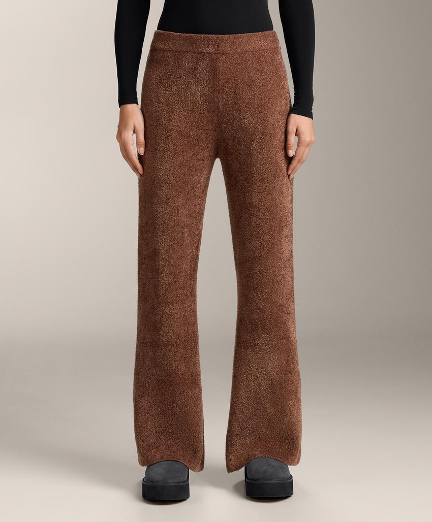 Зауженные брюки из плотного ворсистого кашемира