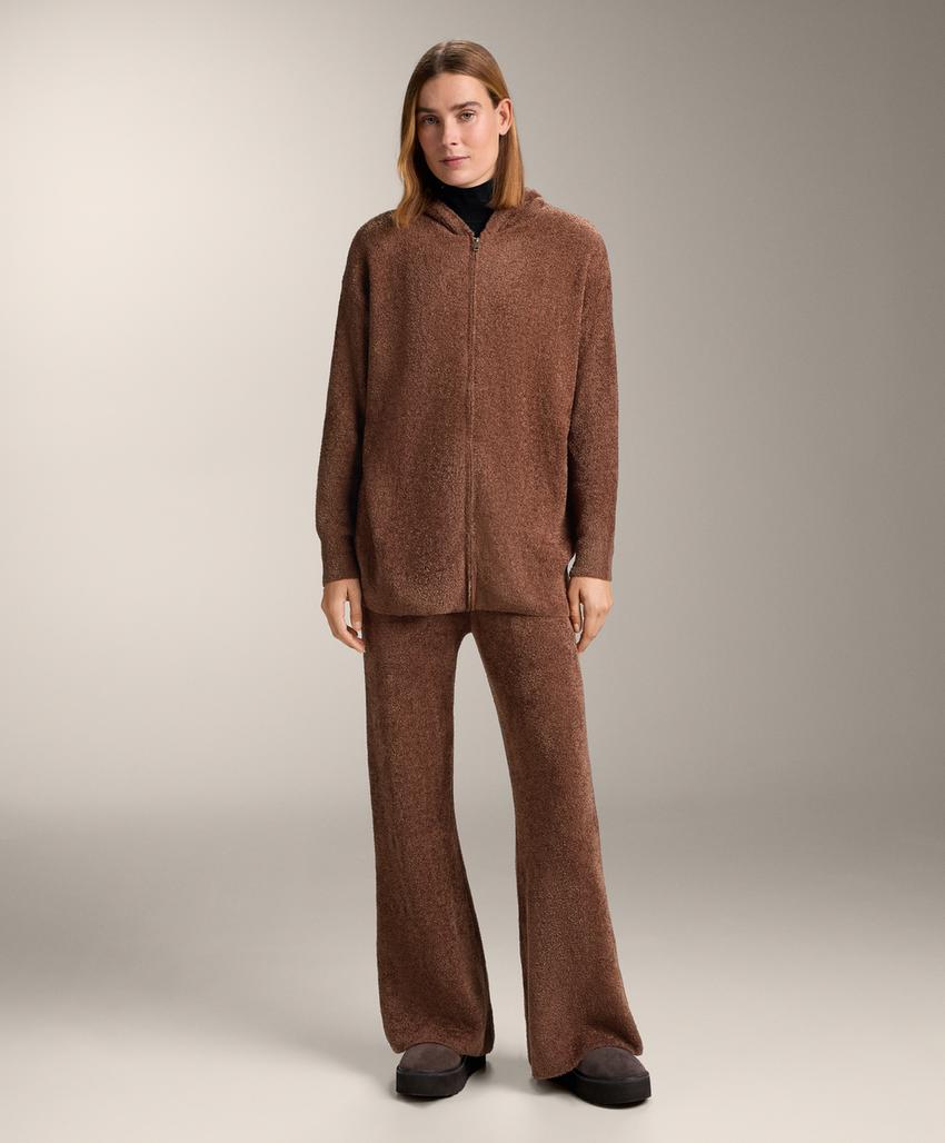 Зауженные брюки из плотного ворсистого кашемира