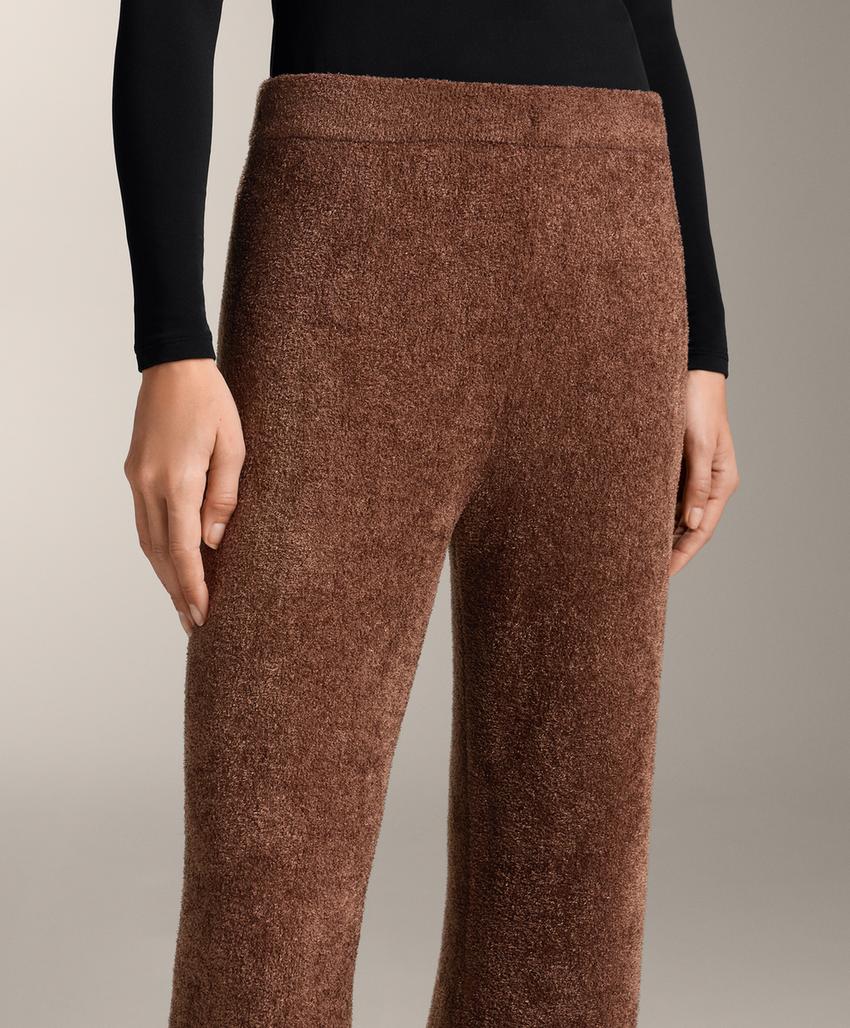 Зауженные брюки из плотного ворсистого кашемира