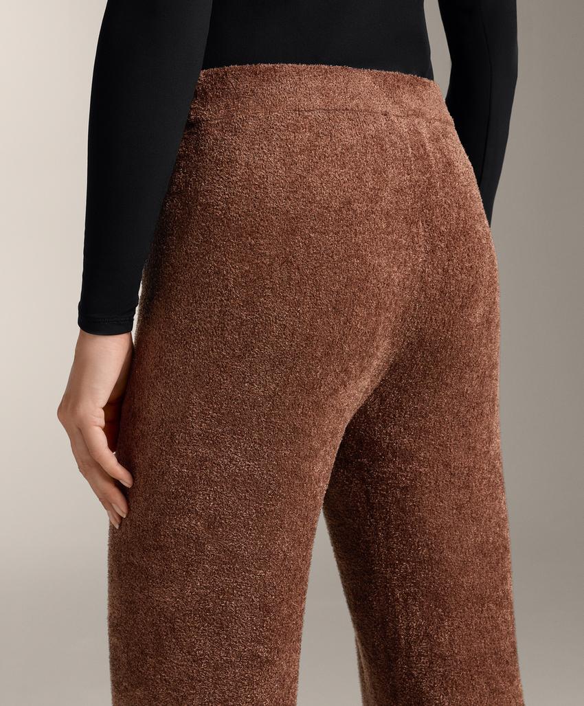 Зауженные брюки из плотного ворсистого кашемира