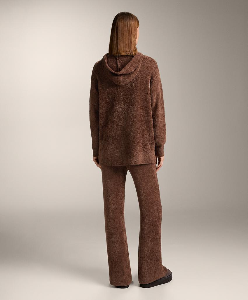 Зауженные брюки из плотного ворсистого кашемира