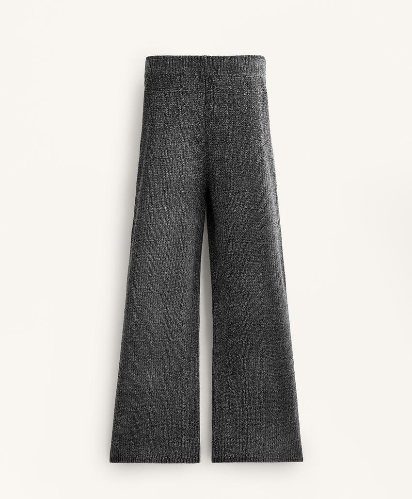 Зауженные брюки с кабельным узором