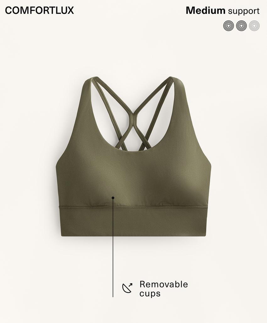 Спортивный бюстгальтер comfortlux средней поддержки с чашечками