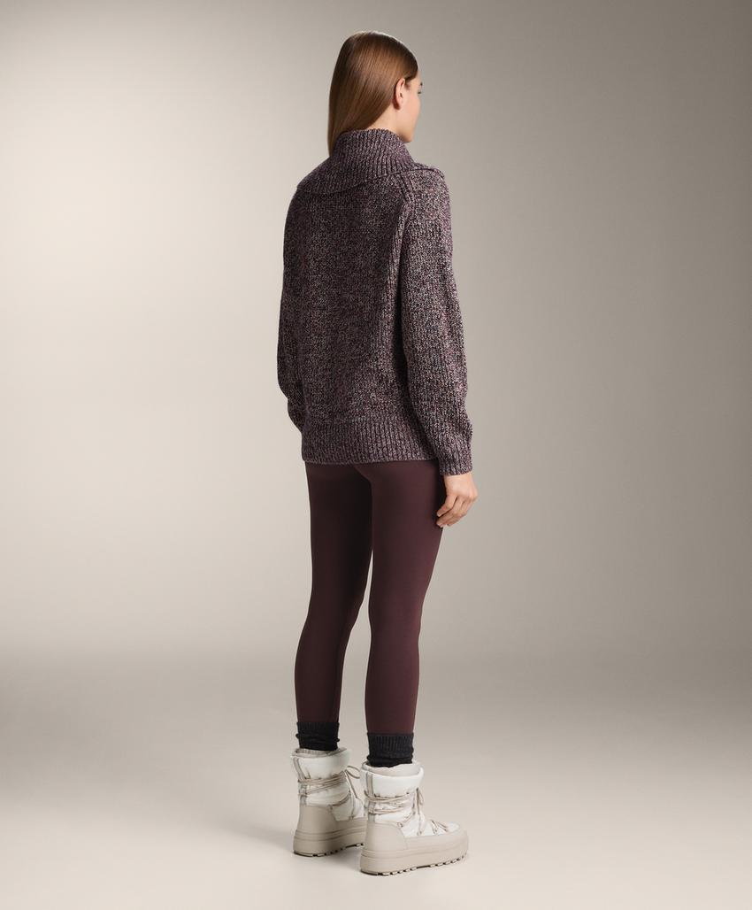 Повязка-жакет с плетеным узором и высоким воротником