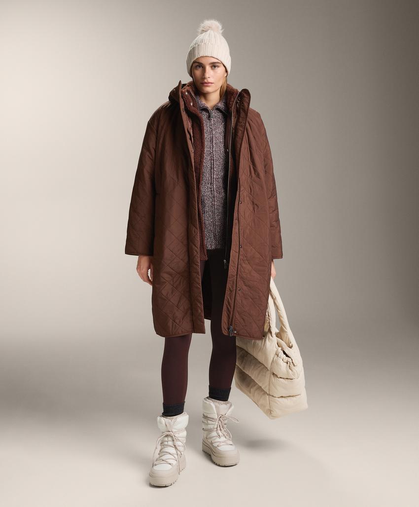 Повязка-жакет с плетеным узором и высоким воротником