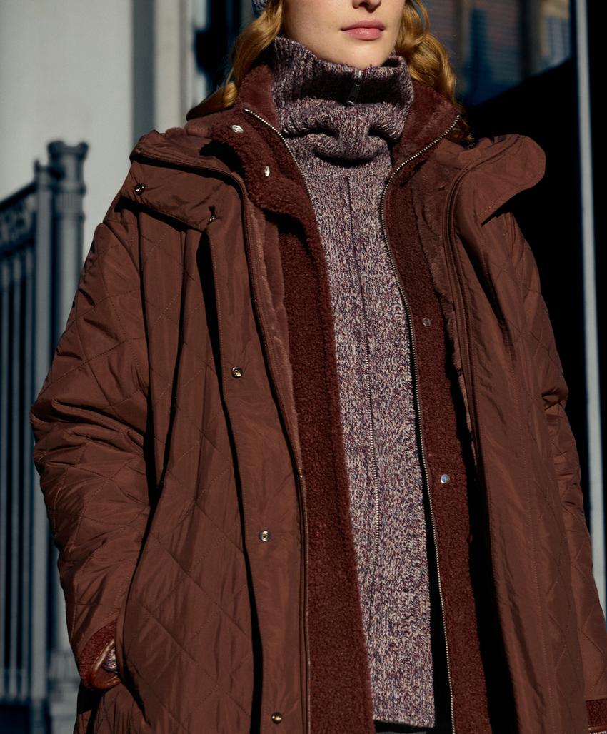 Повязка-жакет с плетеным узором и высоким воротником