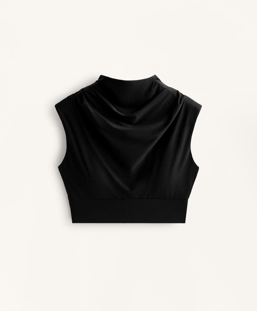 Черные лосины с карманами