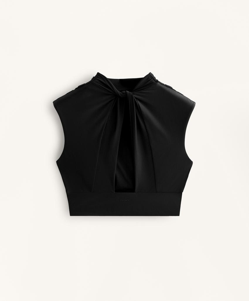 Черные лосины с карманами