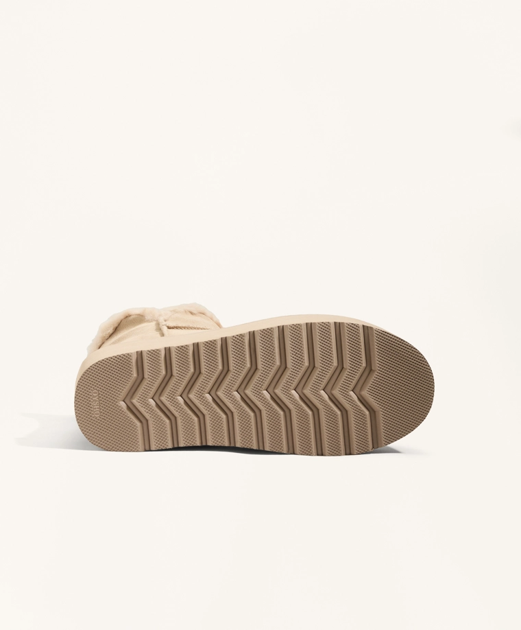 Ботинки-ботильоны на платформе из кожи