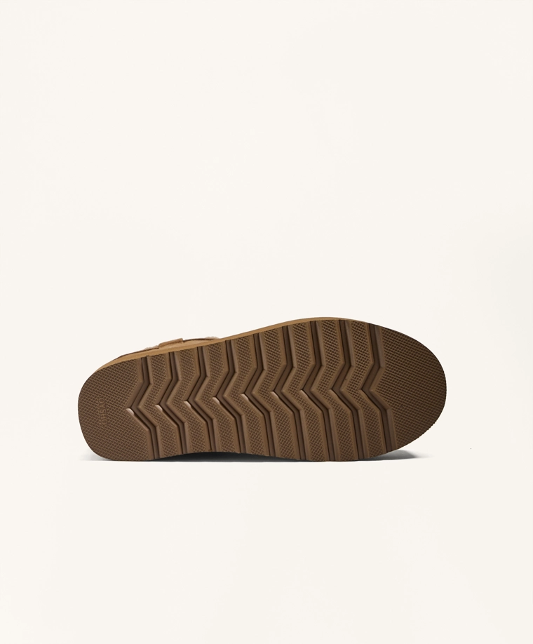 Ботинки-ботильоны на платформе из разделанной кожи