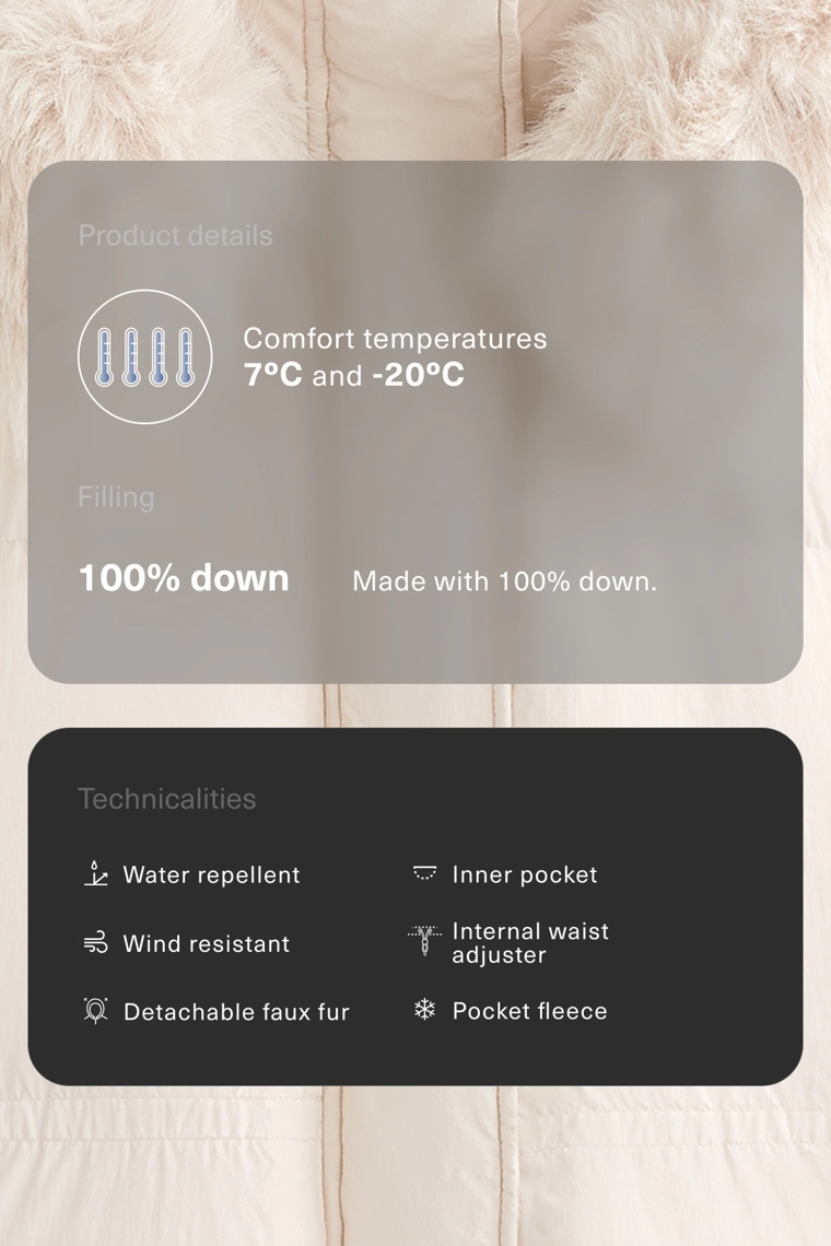 Жилетка с заполнителем из 100% пуха